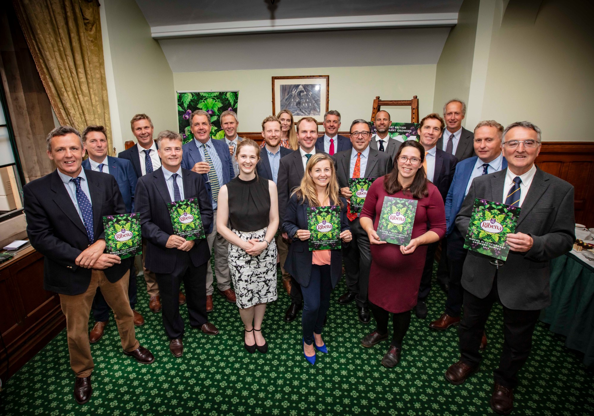 SBF GB&I launches Ribena Blackcurrant Growers' Survey 2023 in UK Parliament with its blackcurrant growers | Credit: Paul Heartfield
